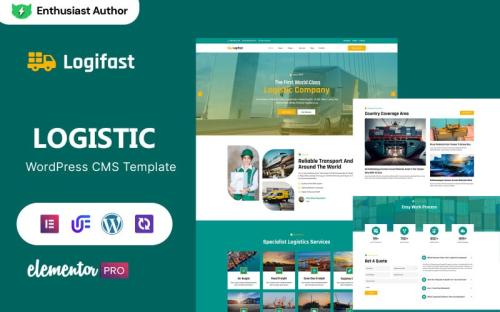 Logifast - Transportation & Logistics WordPress Elementor Theme theme free